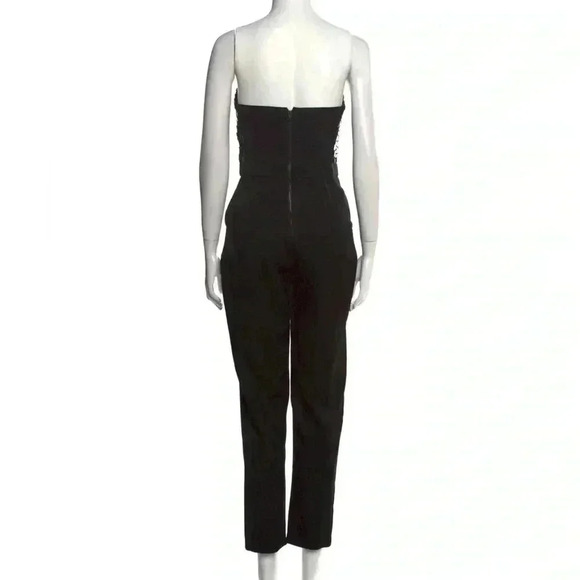 Strapless Jumpsuit Black Alice + Olivia Women’s size 2, small - embellished - Picture 4 of 13